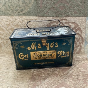 Vintage Mayo’s Tobacco Box Tobacciana Collectible