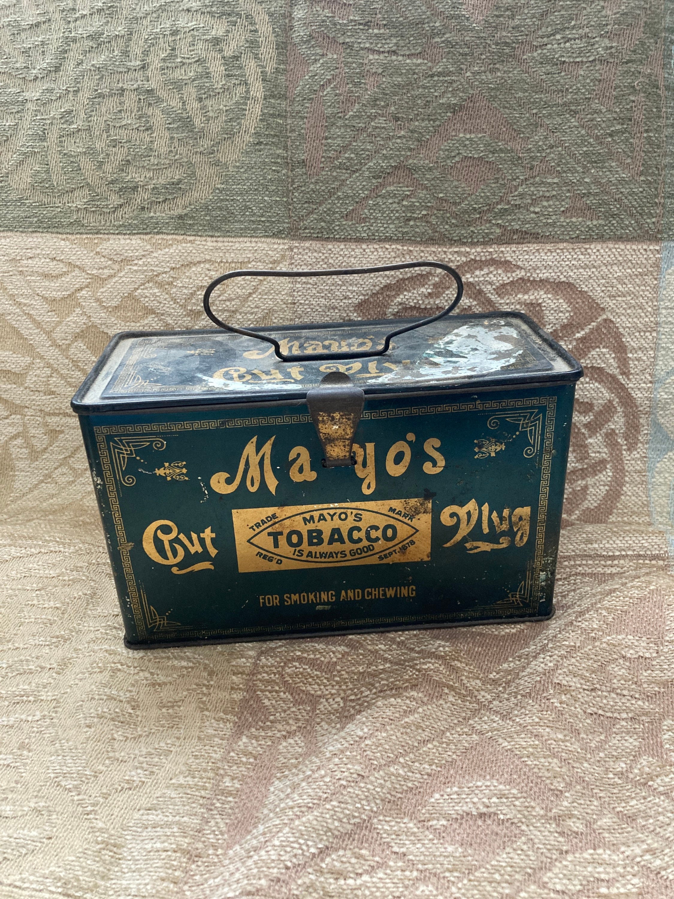 Vintage Mayo's Tobacco Box Tobacciana Collectible