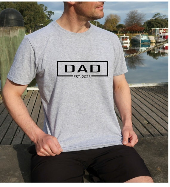 Dad Est 2023 T-shirt, New Dad Shirt, Gift for Dad, Pregnancy