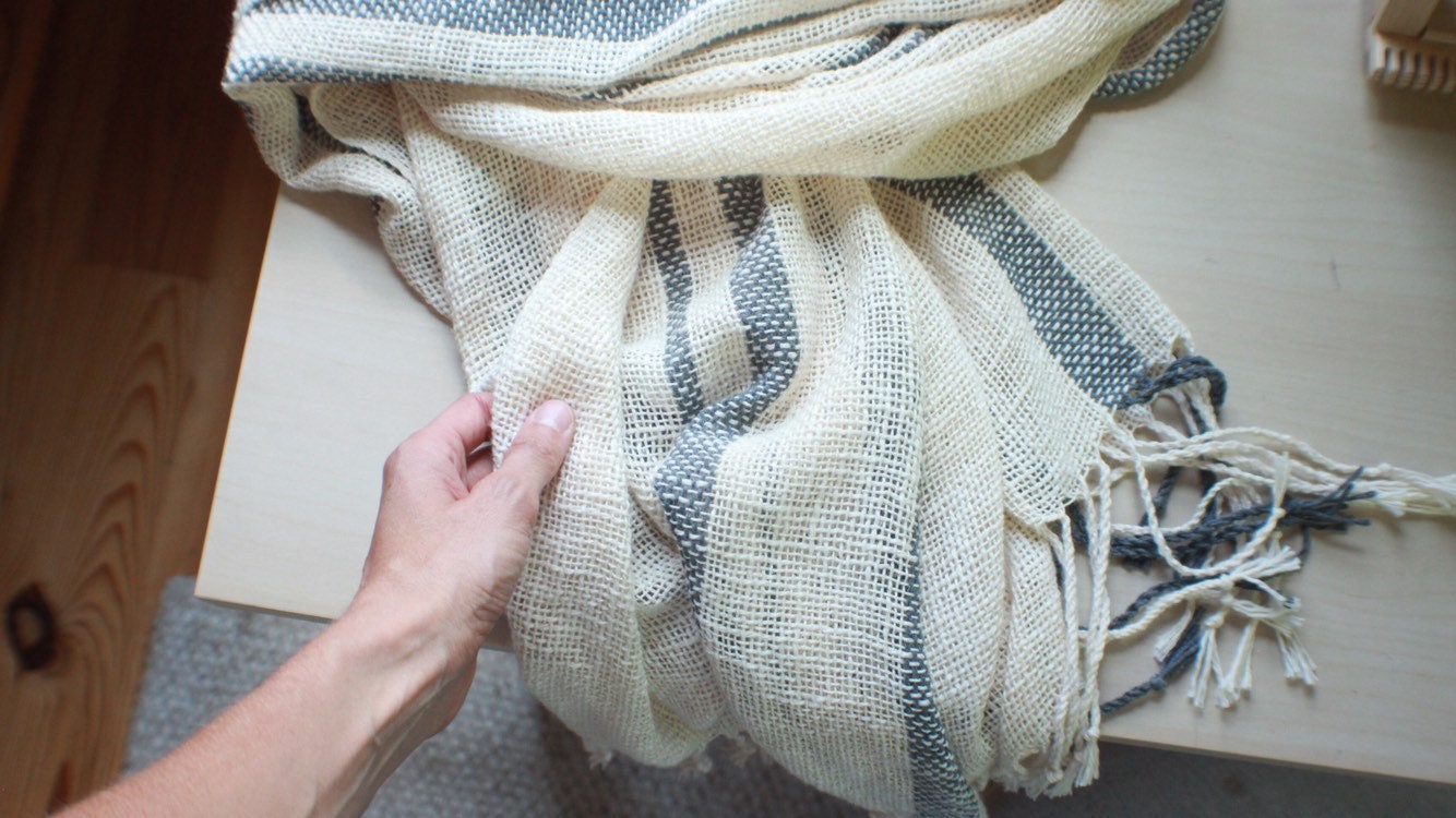 Marfa Handwoven Cotton Scarf