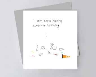 Funny Greetings Card - Another Birthday