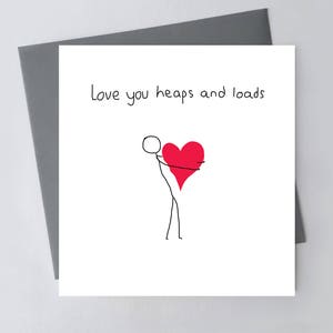 Preciosa tarjeta de felicitación: te amo muchísimo