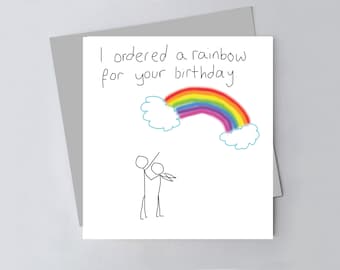 Greetings Card - Rainbow
