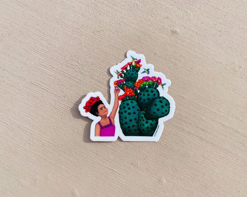 latinx nature inspired vinyl waterproof sticker for
