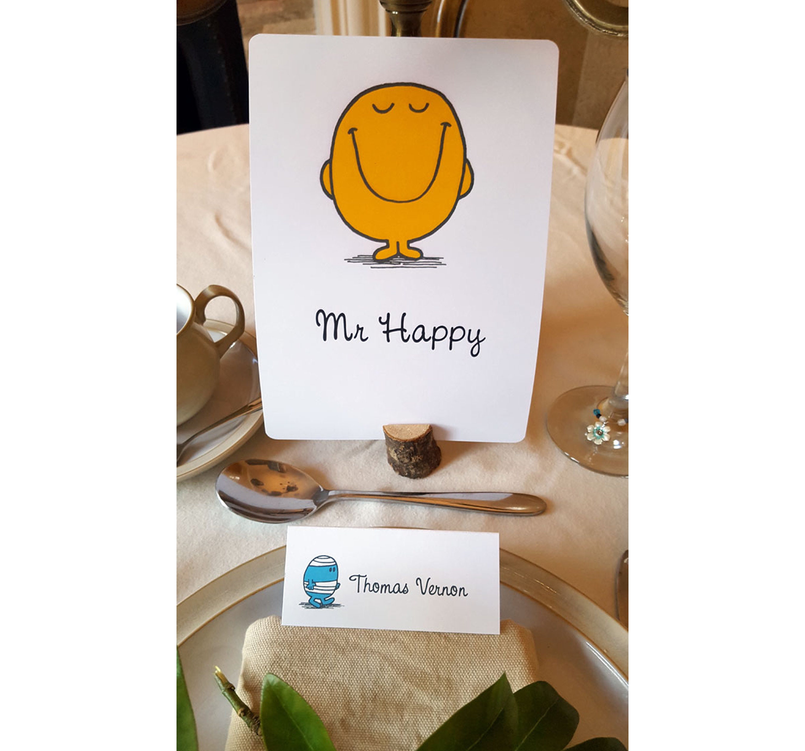 Mr Men Wedding Table Plan, Mr Men Wedding Seating Plan, Cartoon Wedding
