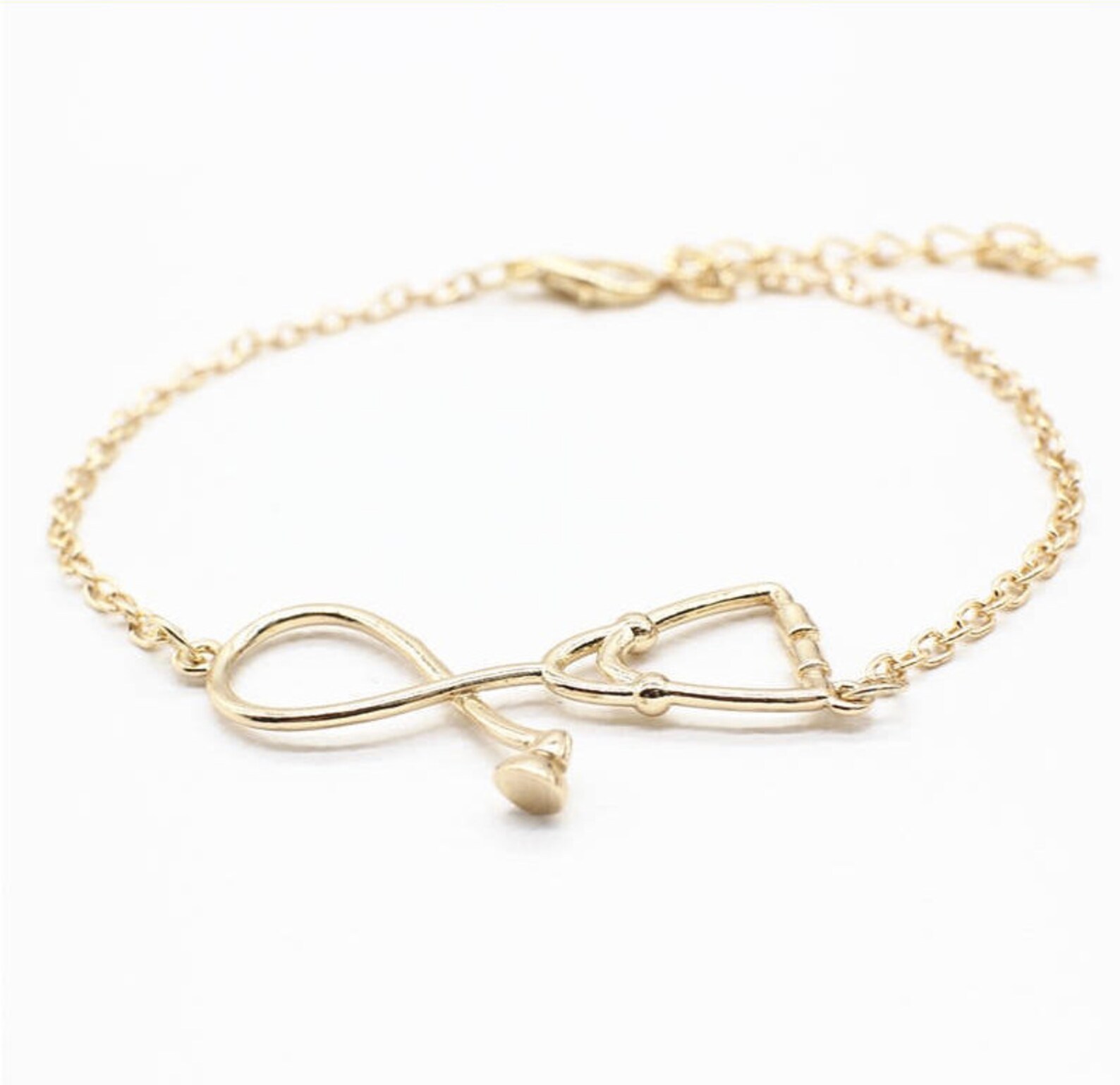 Gold Stethoscope Bracelet Silver Stethoscope Bracelet Etsy