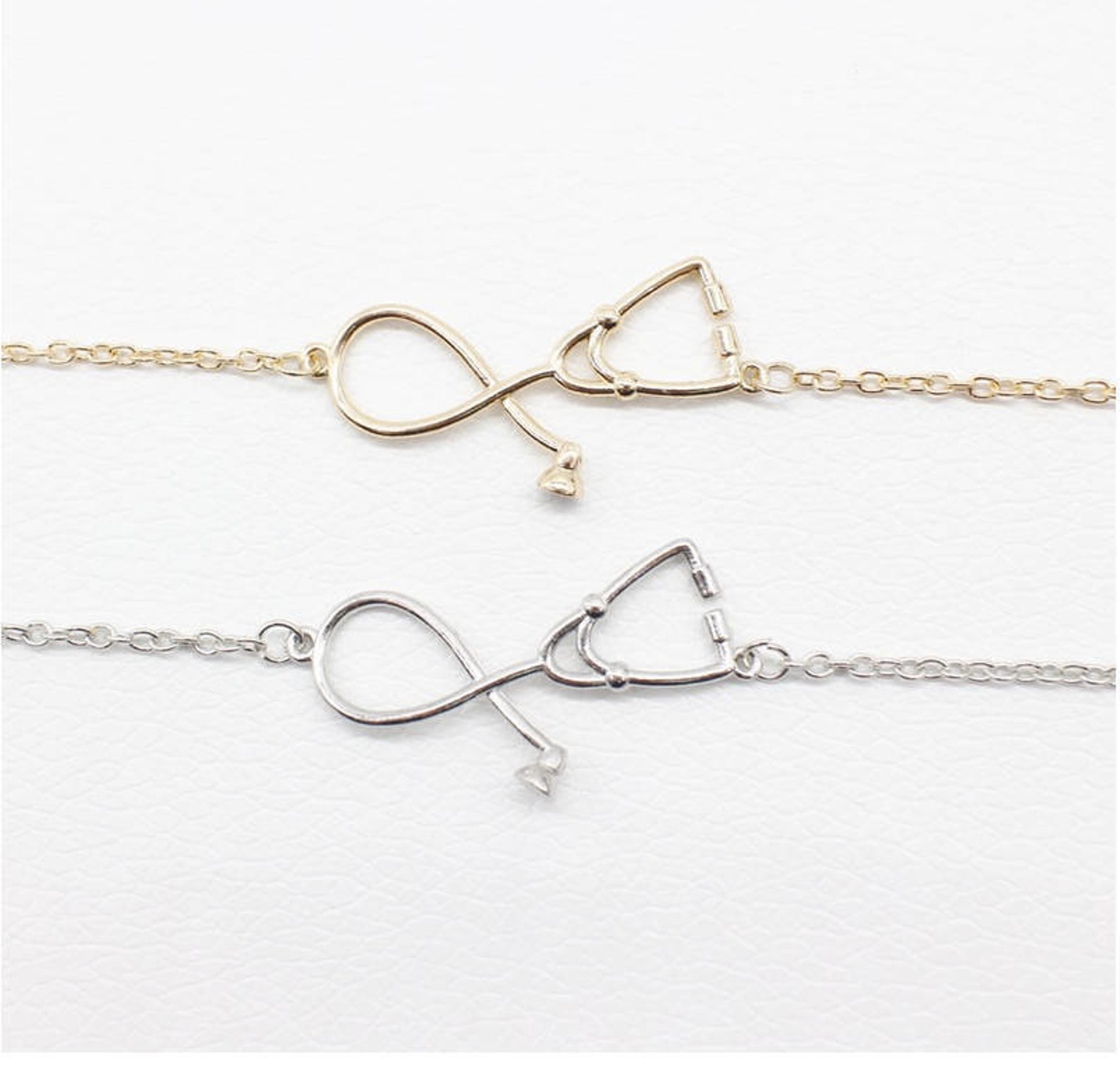 Gold Stethoscope Bracelet Silver Stethoscope Bracelet Etsy