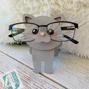 Cat Eyeglass Holder Digital File SVG for laser 3D