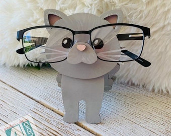 Cat Eyeglass Holder Digital File SVG pour laser 3D