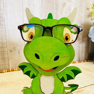 Dragon Eyeglass holder DIGITAL FILE for cutting, laser, Glowforge ready, svg eps dxf pdf