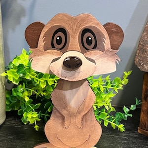 Meerkat Cartoon Eyeglass holder DIGITAL FILE for cutting, laser, Glowforge ready, svg eps pdf