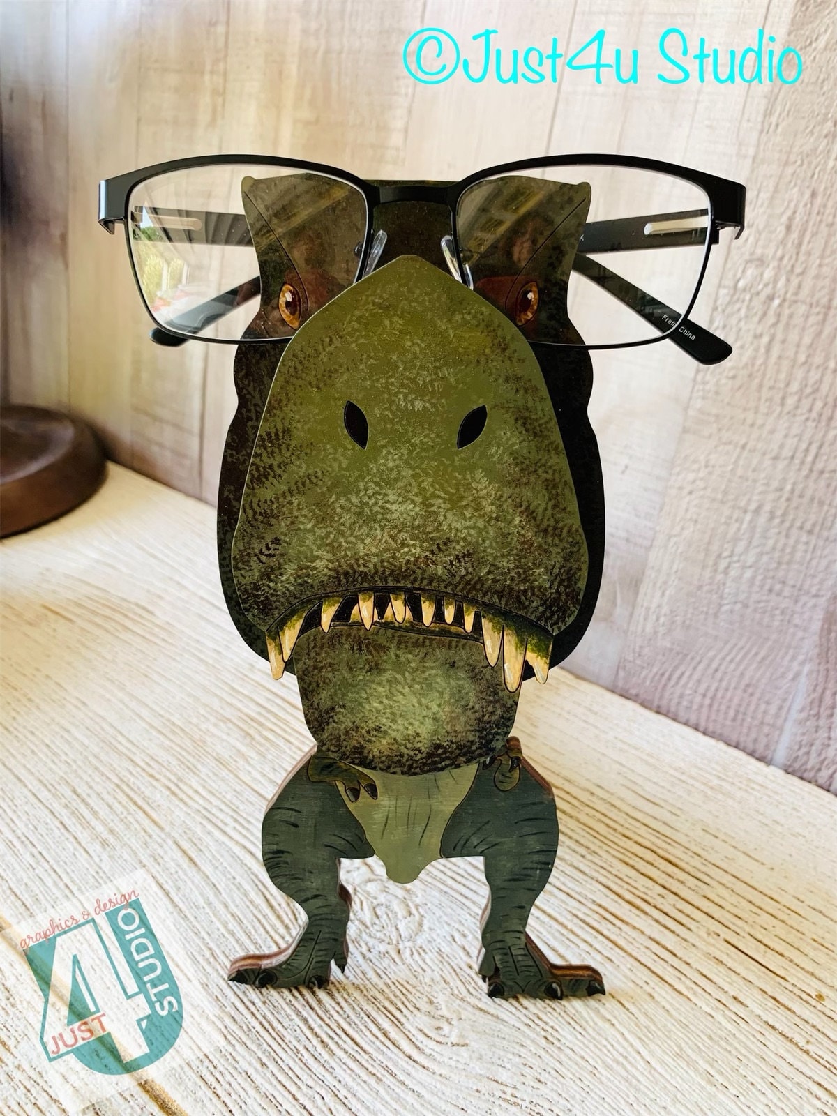 Digital SVG File for Trex Dinosaur Eyeglasses Holder 3D Etsy