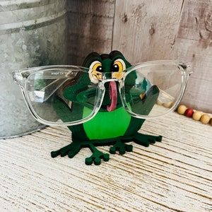 Fichier numérique pour porte-lunettes grenouille à utiliser avec Laser, Glowforge prêt SVG EPS