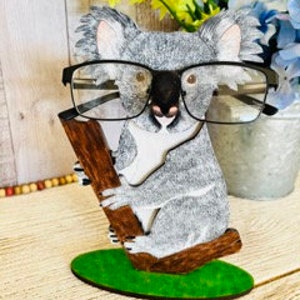 Koala Eyeglass holder DIGITAL FILE for cutting, laser, Glowforge ready, svg eps dxf png pdf