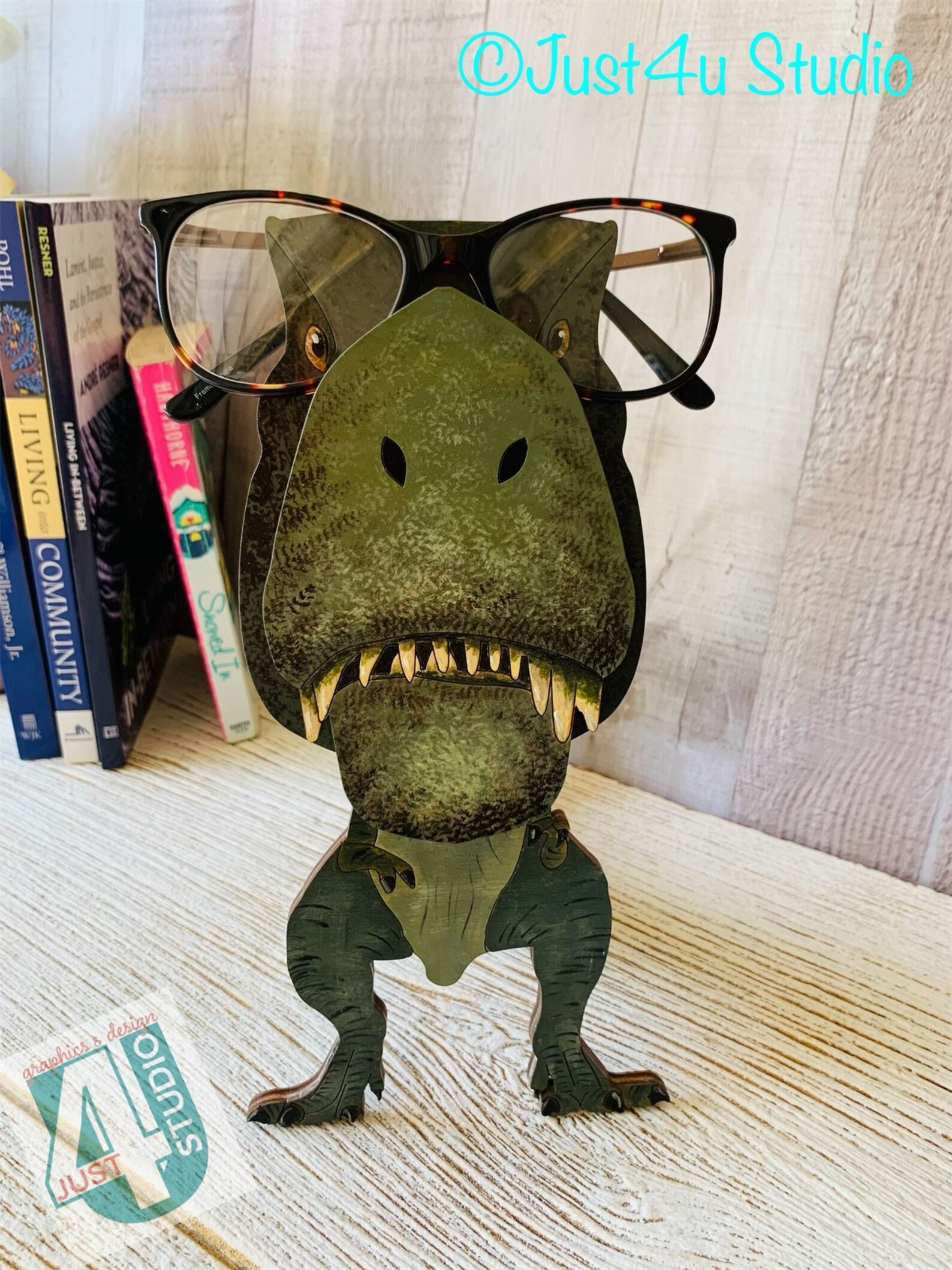 Digital SVG File for Trex Dinosaur Eyeglasses Holder 3D Etsy