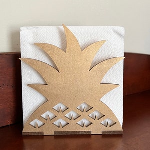 Digitale Datei für einen Ananas Serviettenhalter zu machen mit einem Laser, Glowforge ready, svg eps pdf dxf ai