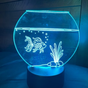 Goldfischglas DIGITALE DATEI zum Schneiden, Laser, Glowforge ready, svg eps dxf png pdf