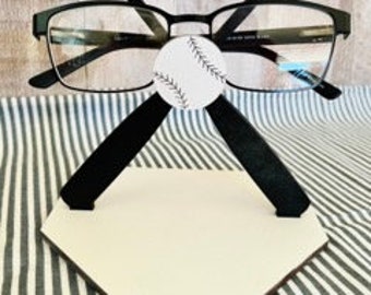 Baseball Eyeglass Holder Digital File for cutting with laser, Glowforge ready, SVG eps PNG pdf DXF