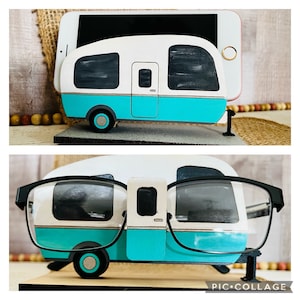 Camper lenzenvloeistof houder & mobiele telefoon houder digitaal bestand voor snijden, laser, Glowforge klaar, SVG EPS DXF PNG PDF