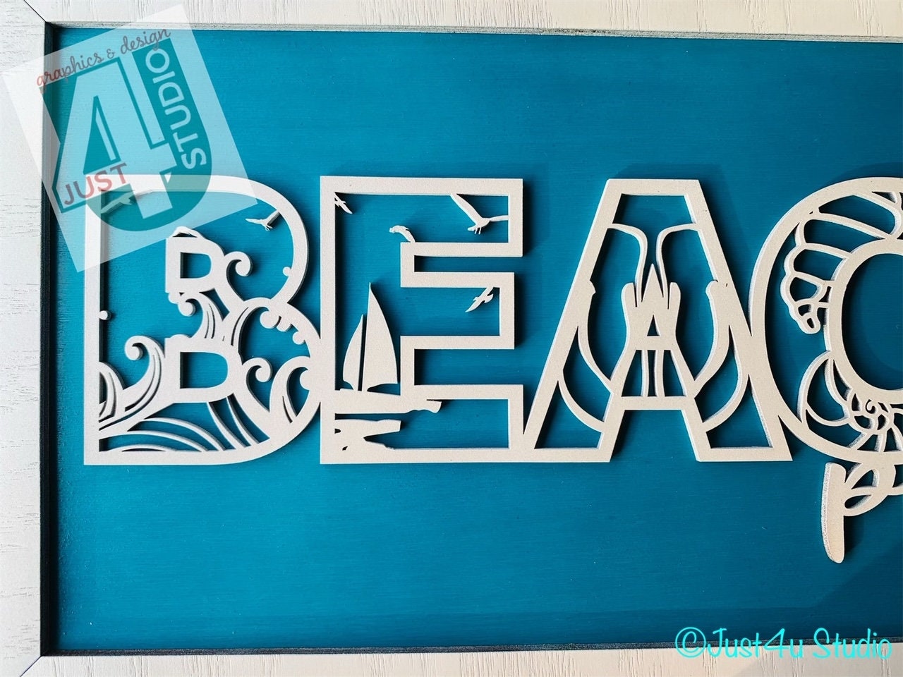 Beach Bundle Digital File SVG for Laser cutting Wall Art Etsy