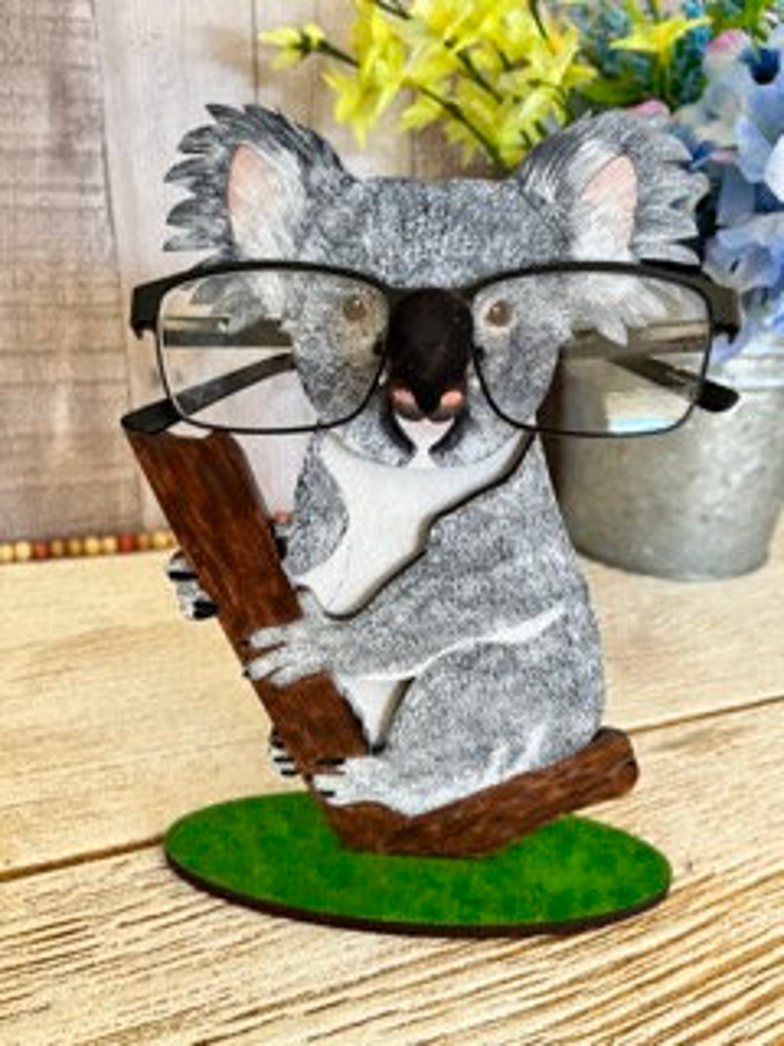 Cute Koala Eyeglass Holder Stand - Resin Glasses Display For Desk, Bedside, Or Office Decor - View #8