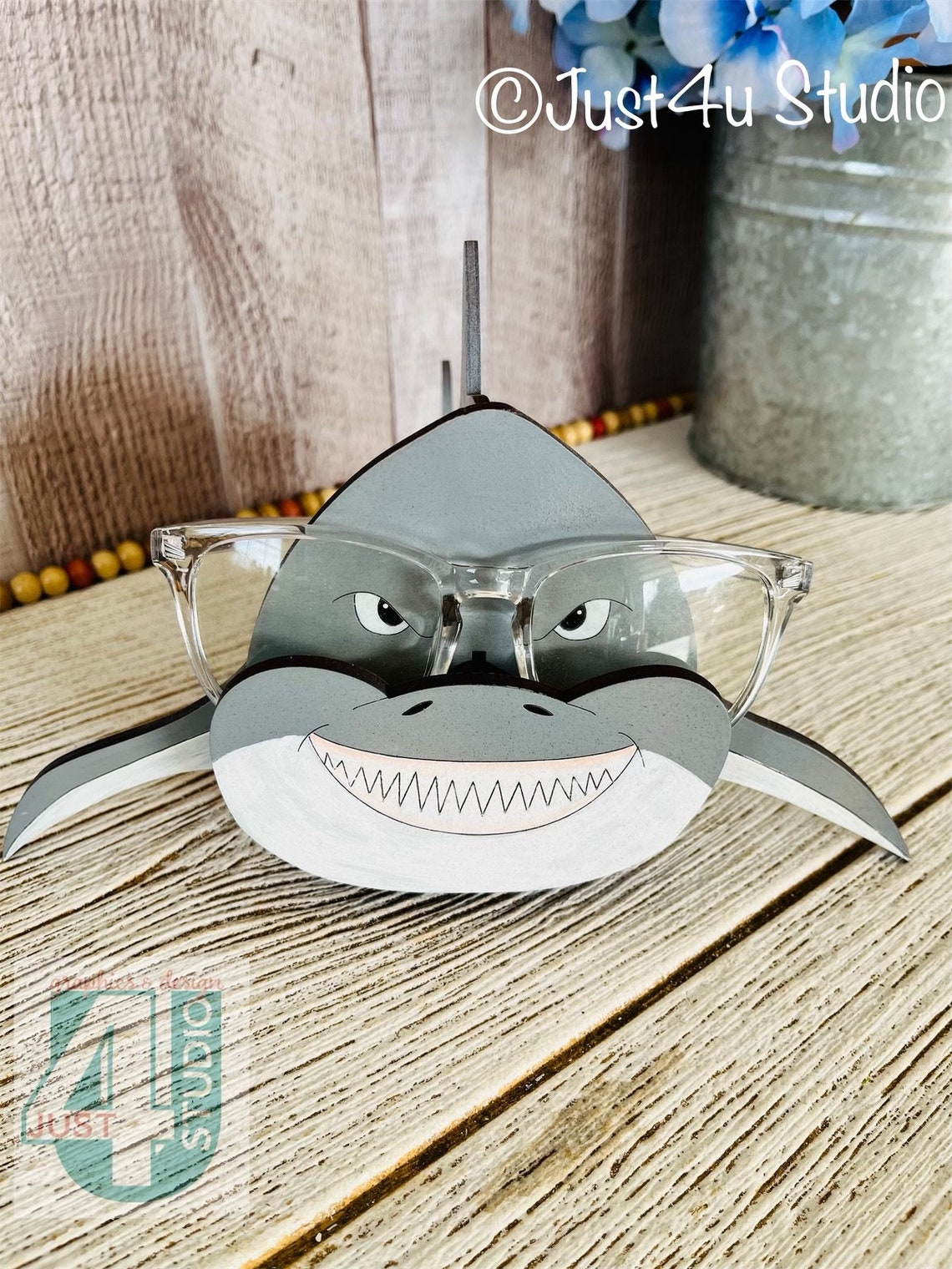 Shark Eyeglass Holder Digital File to Use With Laser Cutting Etsy