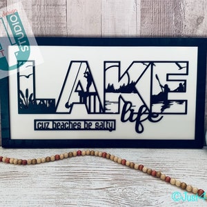 Lake Life Digitale Datei zum Laserschneiden SVG