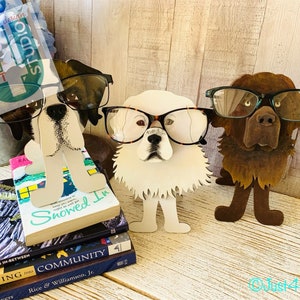 Giant Dog Digital File SVG Eyeglass Holder St Bernard Great Pyreneese Newfoundland Mastif