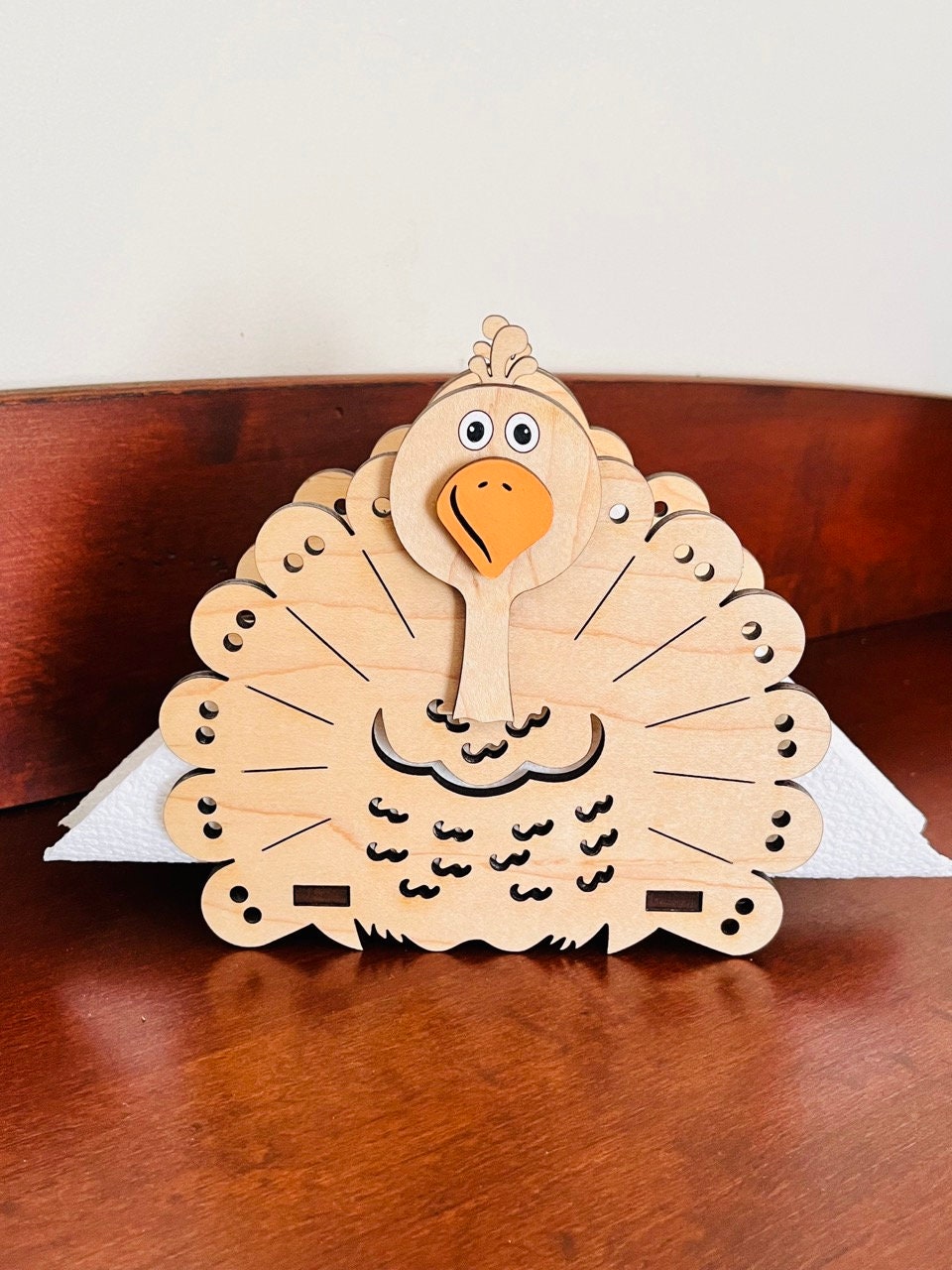 Digital File for a Turkey Napkin Holder to Make Using a Laser Etsy