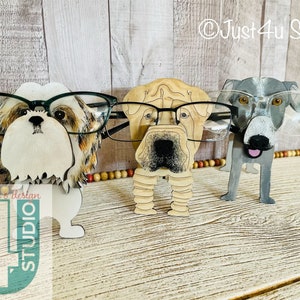 Soporte gafas Puppy blanco