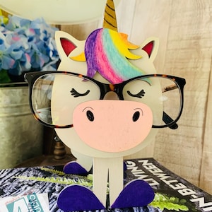 Digitale SVG-Datei für Einhorn Brillenhalter zur Verwendung mit Laser