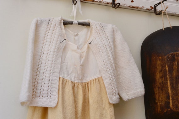 Darling Antique Child's Dress and Vintage White S… - image 8