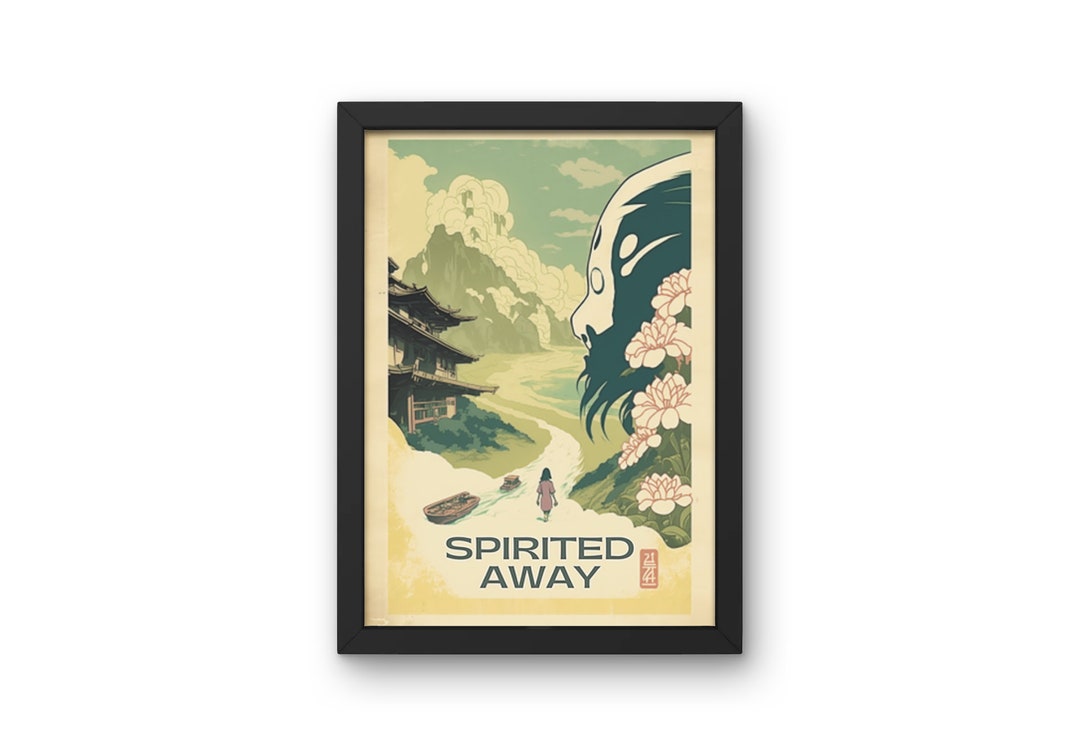 Spirited Away, Hayao Miyazaki, Studio Ghibli Vintage Poster, Travel ...