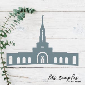 Sacramento, Kalifornien LDS Tempel geschnitten Datei - digitaler Download - SVG, Vektor, Cricut, Silhouette, ClipArt