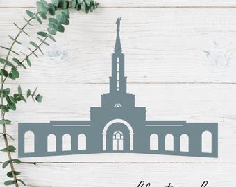 Sacramento, California LDS Temple Cut File - Digital Download - SVG, Vector, Cricut, Silhouette, Clip Art