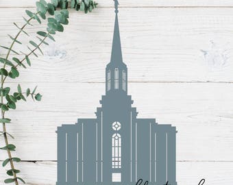 St. Louis, Missouri LDS Temple Cut File - Digital Download - SVG, Vector, Cricut, Silhouette, Clip Art