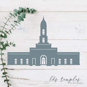 Missoula, Montana LDS Temple Cut File - Digital Download - SVG, Vector, Cricut, Silhouette, Clip Art