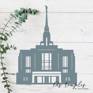 Ogden, Utah LDS Tempel geschnitten Datei - digitaler Download - SVG, Vektor, Cricut, Silhouette, ClipArt