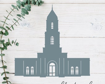 Cody, Wyoming LDS Temple Cut File - Digital Download - SVG, Vector, Cricut, Silhouette, Clip Art