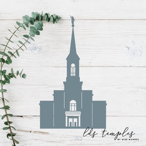 Star Valley, Wyoming LDS Temple Cut File - Download digitale - SVG, Vector, Cricut, Silhouette, Clip Art