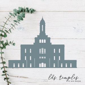 Deseret Peak, Utah LDS Tempel geschnitten Datei - Tooele Valley Tempel - digitaler Download - SVG, Vektor, Cricut, Silhouette, ClipArt