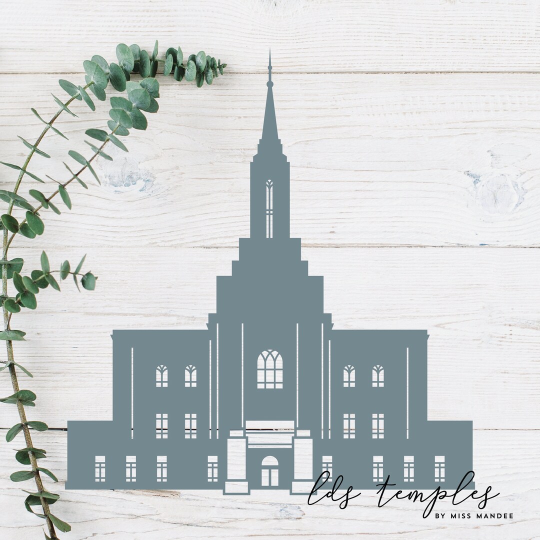 Orem, Utah LDS Temple Cut File Digital Download SVG, Vector, Cricut