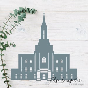 Orem, Utah LDS Tempel geschnitten Datei - digitaler Download - SVG, Vektor, Cricut, Silhouette, ClipArt