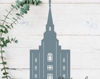 Kansas City, Missouri LDS Temple Cut File - Digital Download - SVG, Vector, Cricut, Silhouette, Clip Art
