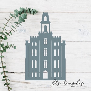 Manti, Utah LDS Tempel geschnitten Datei - digitaler Download - SVG, Vektor, Cricut, Silhouette, ClipArt