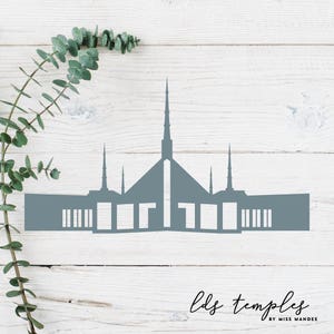 Chicago, Illinois LDS Temple Cut File - Digital Download - SVG, Vector, Cricut, Silhouette, Clip Art