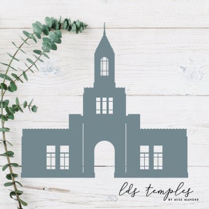 Casper, Wyoming LDS Temple Cut File - Digitaler Download - SVG, Vektor, Cricut, Silhouette, Clip Art