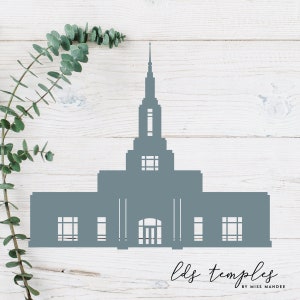 Farmington, New Mexico LDS Temple Cut File - Digital Download - SVG, Vector, Cricut, Silhouette, Clip Art