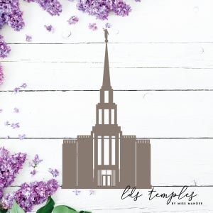 Arquivo de corte do Templo SUD fora dos EUA - Download digital - SVG, vetor, Cricut, silhueta, clip art