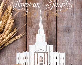 American Temple Bundle - 105 US LDS Temple Cut Files - Digital Download - SVG, Vector, Cricut, Silhouette, Clip Art